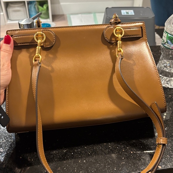 Tory Burch Lee Radziwill Leather Handbag - Picture 8 of 9